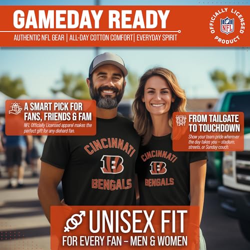 Image of NFL Gameday Cotton Blend T-Shirt for Men and Women - Licensed