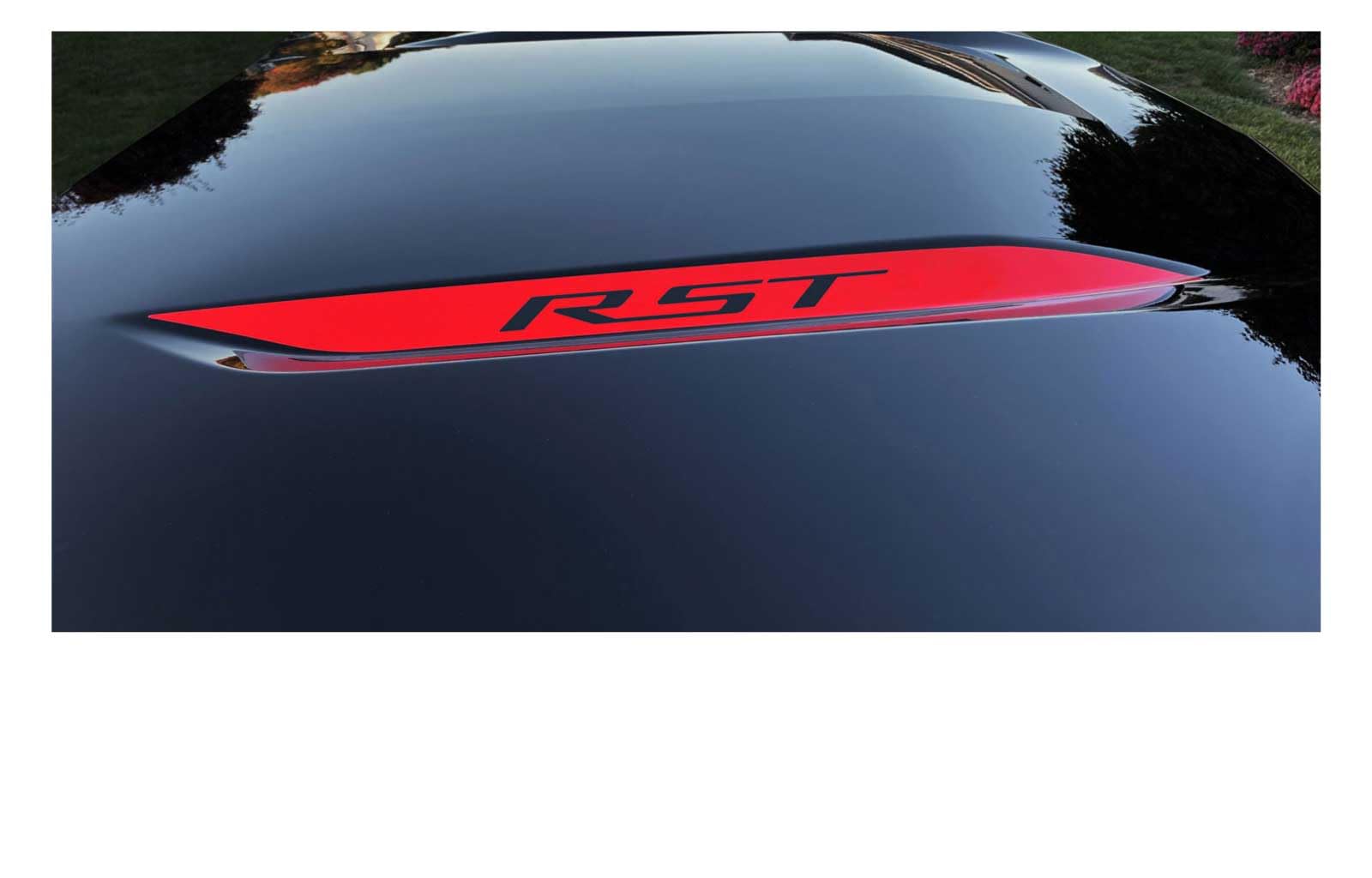 Chevy Silverado Red RST Hood Decals 2019-2026 Set of 2 GM Licensed
