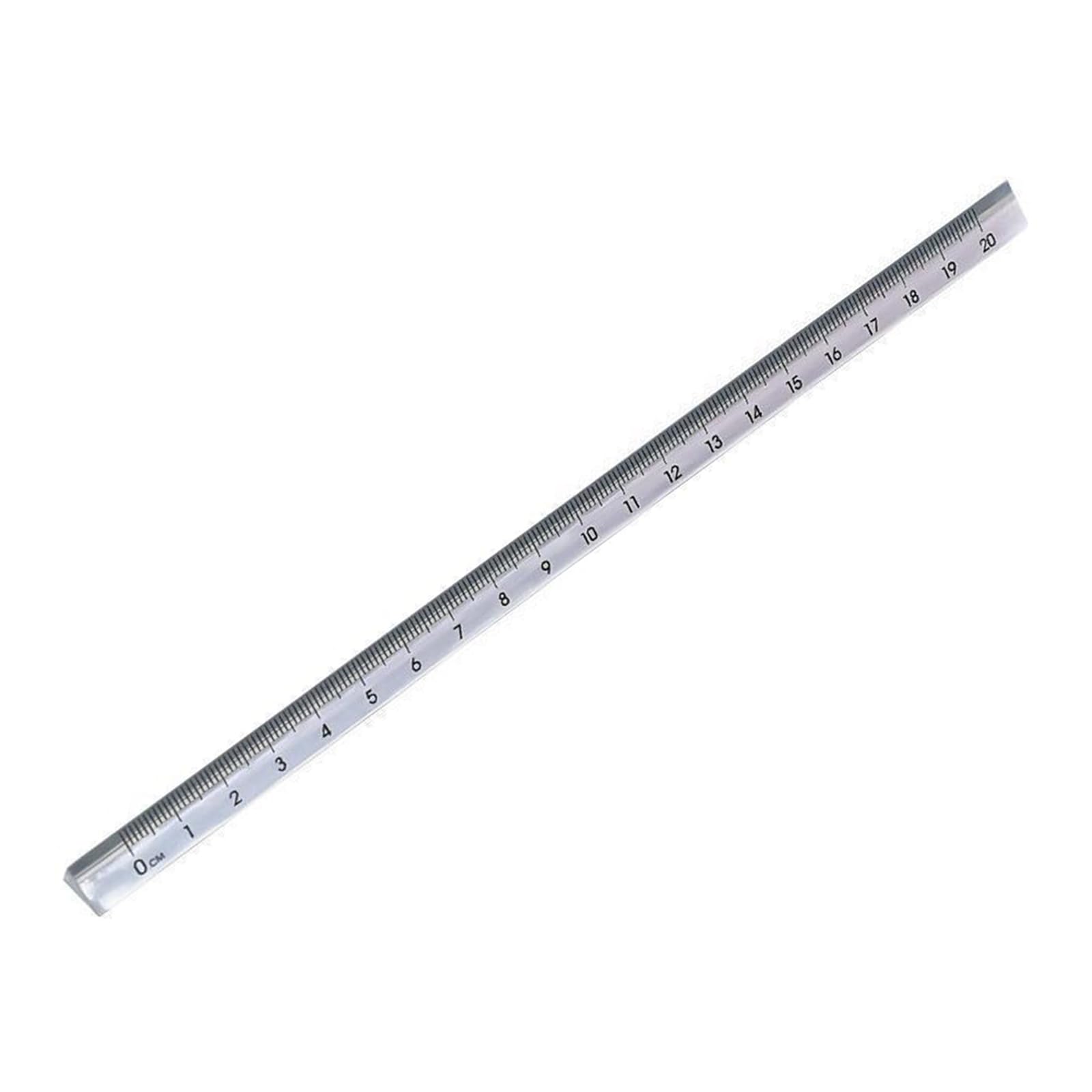 Jazuaiao 1 Pack 20Cm Clear Acrylic Triangle Rulers Accurate Measuring Tool Easy To Use Perfect For Students Architects & Artists Straight Rulers For Cutting