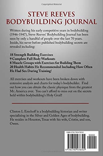 Steve Reeves Bodybuilding Journal: An Analysis