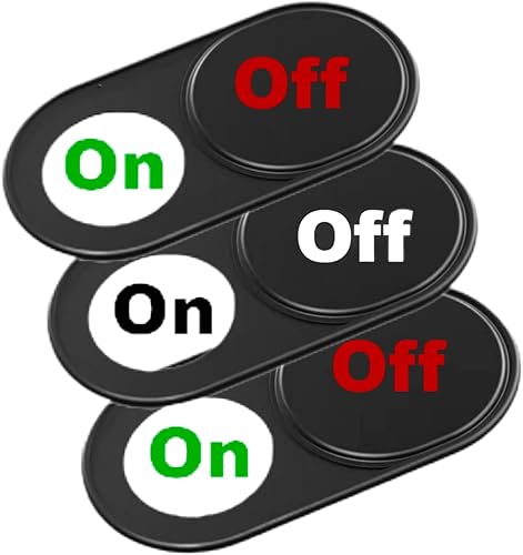 Funda para cámara web paquete de 3 Funda de metal ultrafina para cámara web para MacBook Pro, iMac, laptop, PC, iPad Pro, iPhone, protege tu