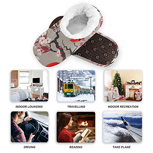 Oyihfvs Unisex Fuzzy House Slippers Memory Foam Warm Slip Shoes Fur Lining M-XXL4