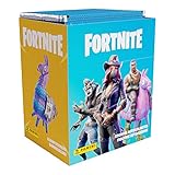 Inhalt: 50 Booster Sammelsticker Fortnite, offizielle Kollektion, 50 Booster im Display, 5 Sticker je Booster