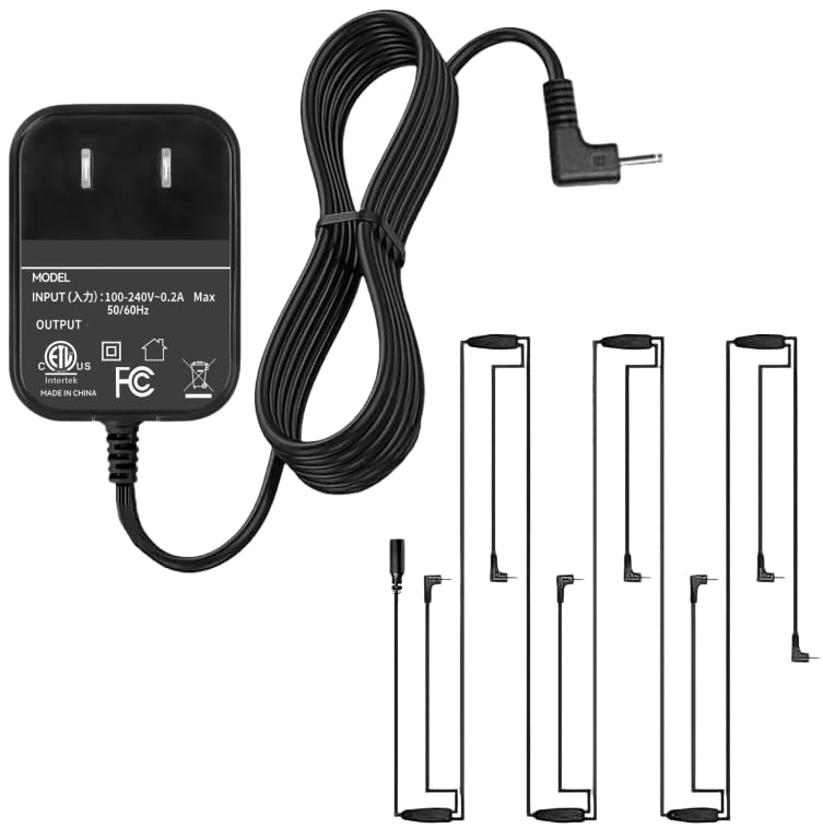 7-Output Power Cord Compatible with Hallmark Keepsake Christmas Ornament Storytellers Ornaments Replacement for Hallmark Keepsake Power Cord (14.9FT)