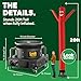 LookOurWay Air Dancers Wacky Waving Inflatable Tube Man Set - 20 Feet Tall Inflatable Dancing Man with Blower for Business Advertising - Red