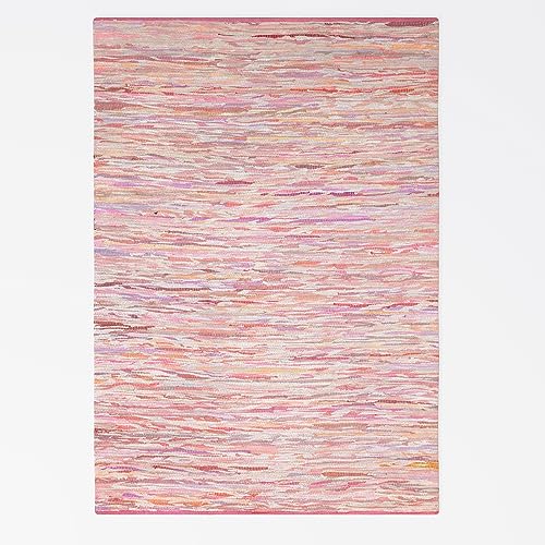 MY-RUG Chindi bunter Teppich Rajesh 120 x 170 cm - Pink, handgewebt, recycelte Baumwolle als...