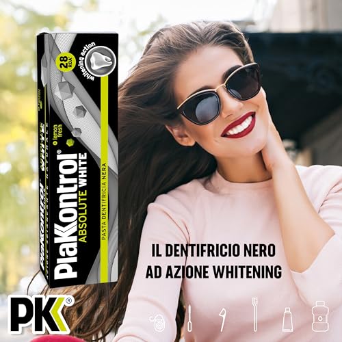 Plakkontrol Assoluto Weiß Zahnpasta Schwarz - 75 ml – Ansicht 4