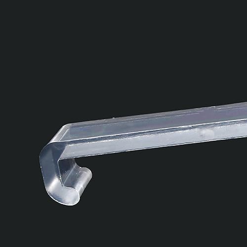 Miniatura 5 de Hitefu 20 clips de cenefa, clips de repuesto de plástico de 3.25 pulgadas para cenefa de ventana, clips ocultos transparentes para cenefa horizontal