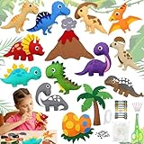 TZEKING Nähen für Kinder, Nähen Kinder, Tierformen, Filz, Bastel Set ab 6 Jahren, Kindertierformen, Filztiere, Bildung für Anfänger
