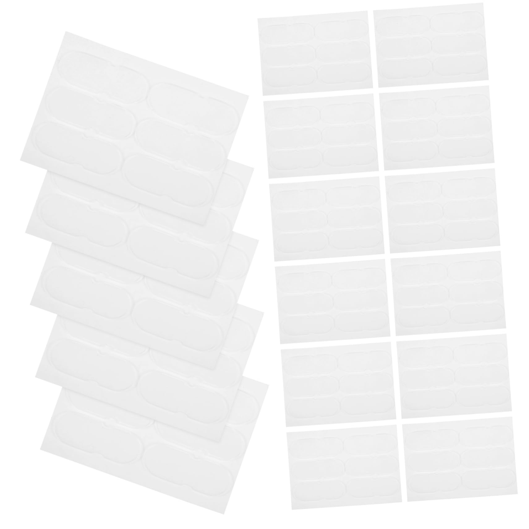 HOODANCOS 60 Pack Silicone Ear Tape Correction Tool for Prominent Ears Ear Patch for Earrings for Small Ear Vertical -Day Wear