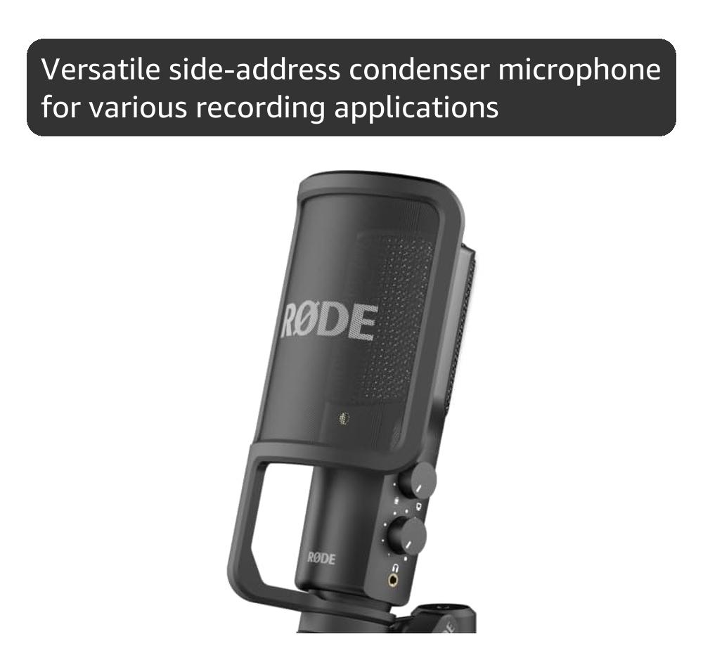 Amazon.com: RØDE NT-USB Versatile Studio-quality Condenser USB