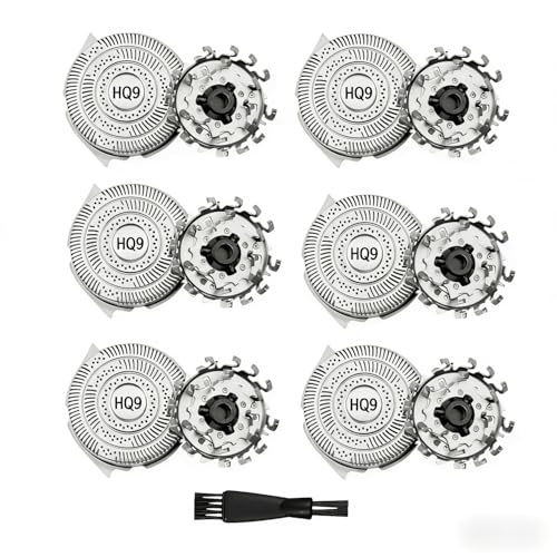 HQ9 Replacement Shaver Heads for Philips Norelco Electric Razor Blades Compatible with HQ9 SpeedXL Series 8140XL 8150XL 8160XL 8170XL 8240XL HQ9070 HQ9080 PT920 6 Pack