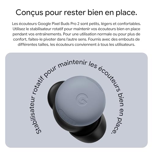 Google Pixel Buds Pro 2 – Écouteurs sans Fil avec Suppression Active du Bruit – Écouteurs Bluetooth – Porcelaine