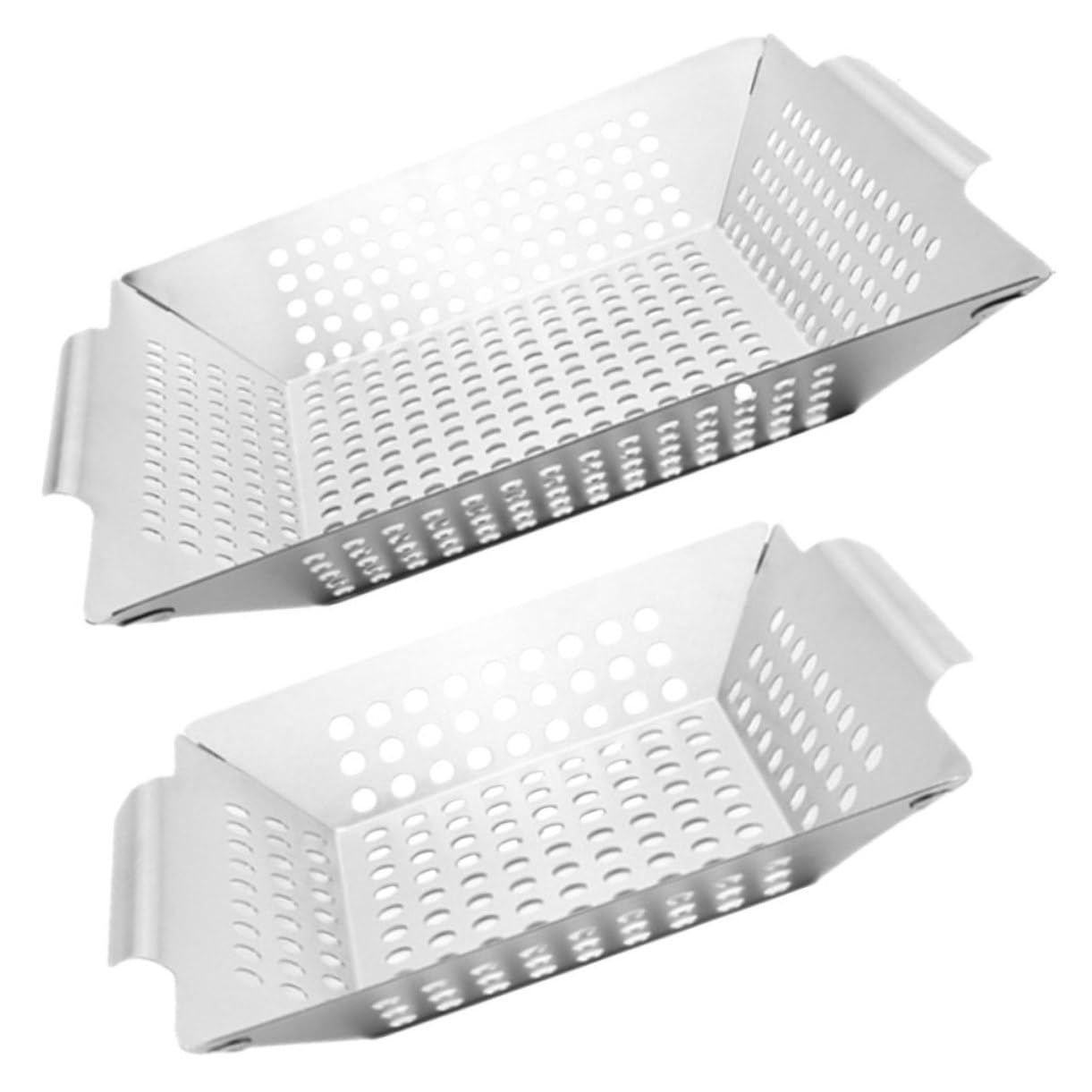 Sosoport 2pezzi Inossidabile Per Barbecue Multifunzionali Per Verdure e Carne Per - e Grigliate All