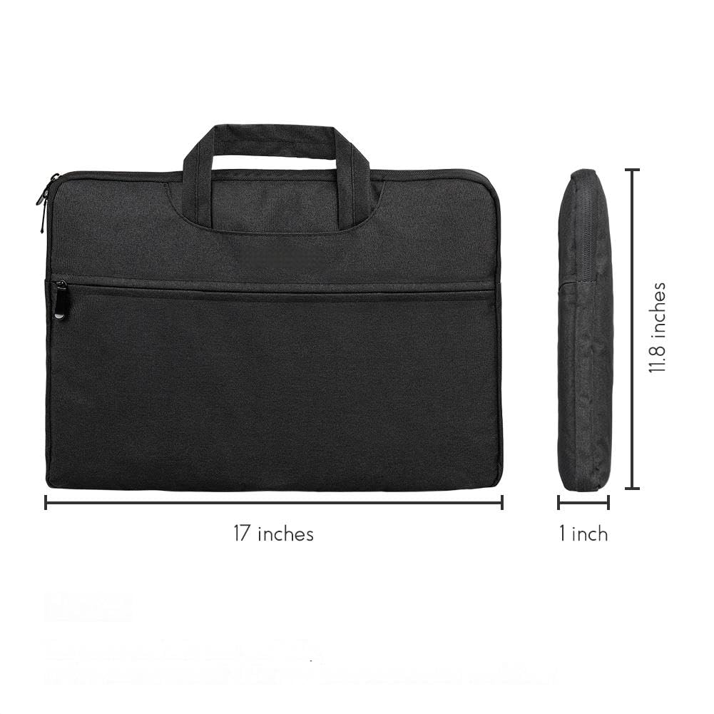 BOIFUN Housse de transport pour lecteur DVD portable 17,5" avec poignée de transport pour ordinateur portable MacBook Noir