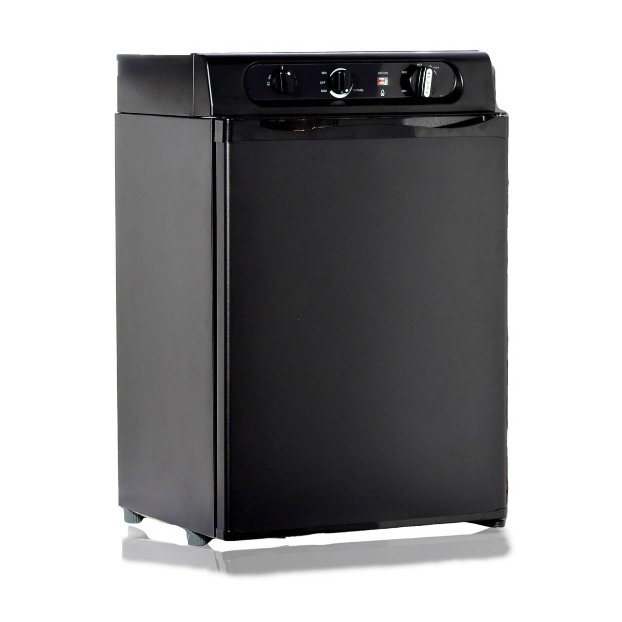 Nevera a Gas Butano para Caravana, Nevera Trivalente 12v 220v para Camping, Autocaravana, Camión, Coche, Negro, 60L