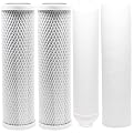 4-Pack Replacement Filter Kit Compatible with APEC RO-90 RO System - Includes Carbon Block Filters, PP Sediment Filter & Inline Filter Cartridge - Denali Pure Brand