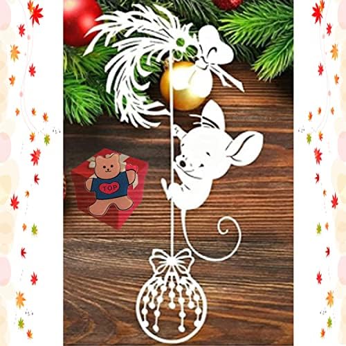 Cartoon Mouse Cutting Dies for Card MakingCartoon Mouse Cutting Dies Cut Stencils for DIY Scrapbooking Photo Album Decorative Embossing Paper Dies for Card Making Templated+Cute Brooch Pin