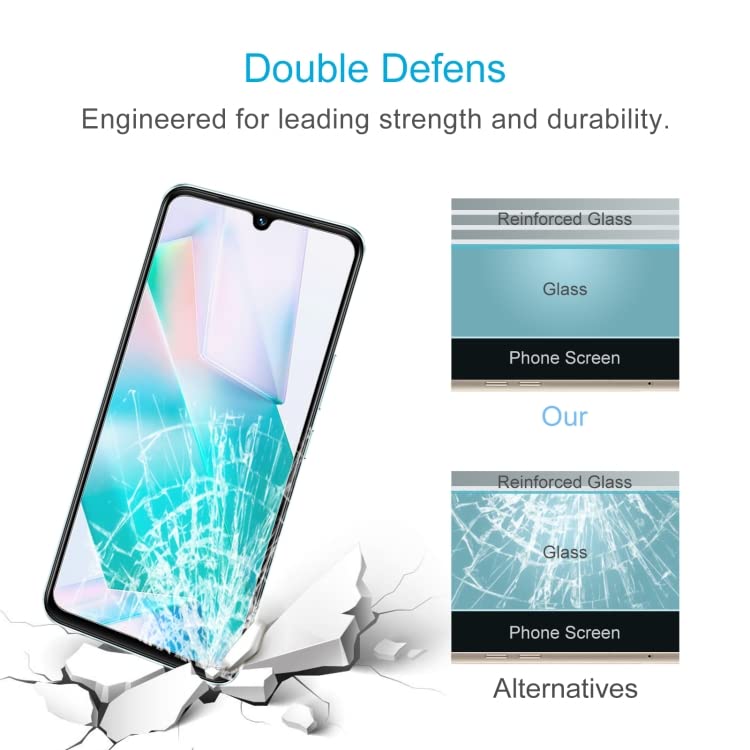 Image of Casodon 5D Tempered Glass Screen Protector Guard for iQoo Z7 5G - Black