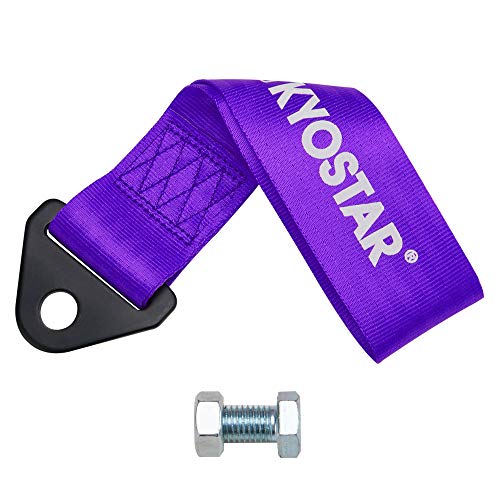 Kyostar High Strength Racing Tow Strap For Front Rear Bumper Hook(Purple) #TOP4