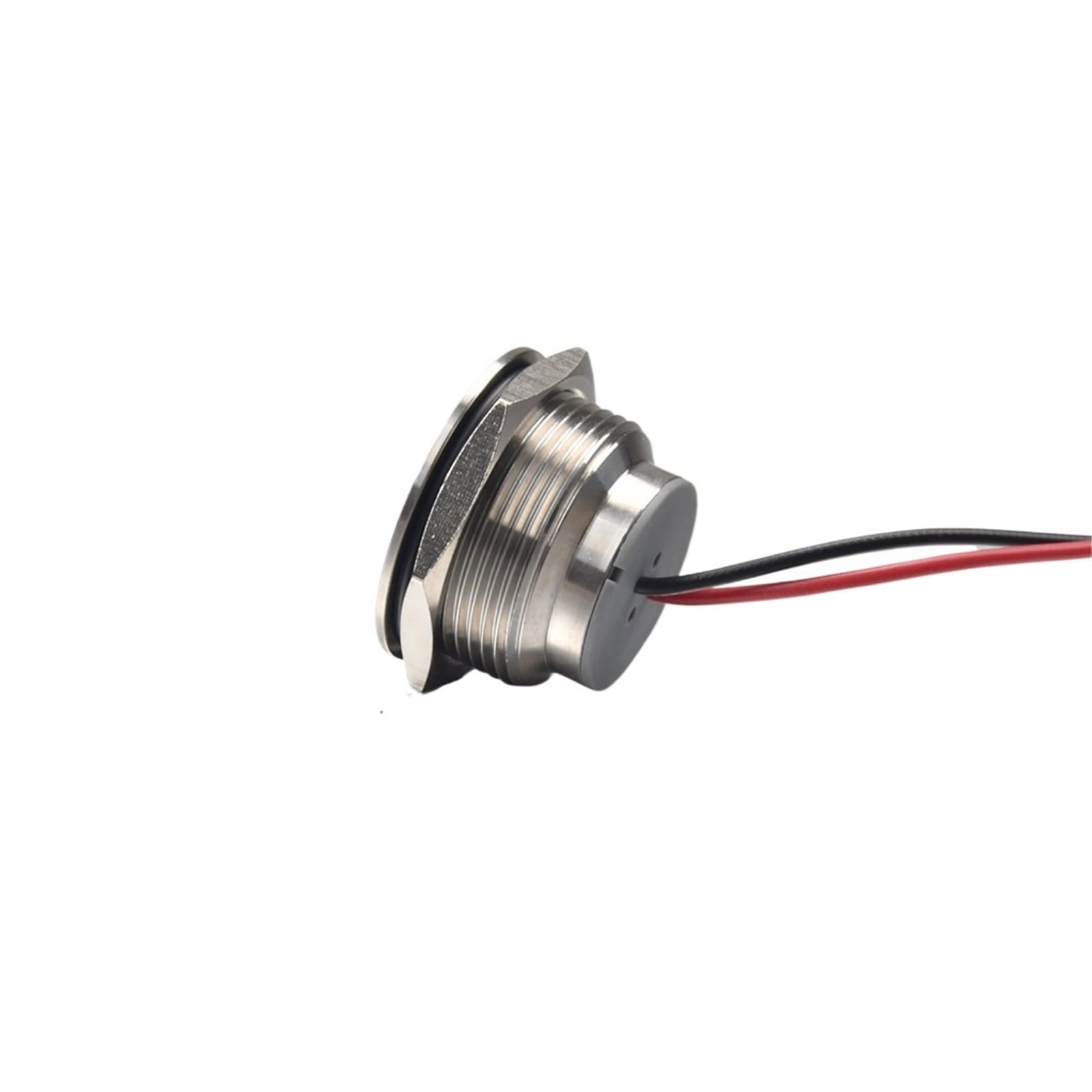 Luz indicadora LED de metal de 30 mm, alto brillo, 3-48 V/110 V/220 V, luz de señal industrial IP64, resistente al agua, con cable(White LED,220V)