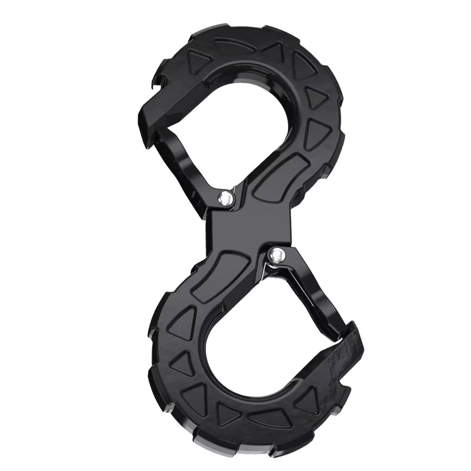 Gancio a Forcella Resistente Forgiato, Gancio da Verricello con Chiusura di, Durevole, per Fuoristra, Rimorchio, Nero