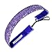 Sweaty Bands Viva Diva Headband, Purple Sparkle, 1-Inch