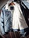 Omoone Men's Lapel Sherpa Fleece Lined Thicken Denim Jean Trucker Jacket Coats (0176-Light Blue-M)