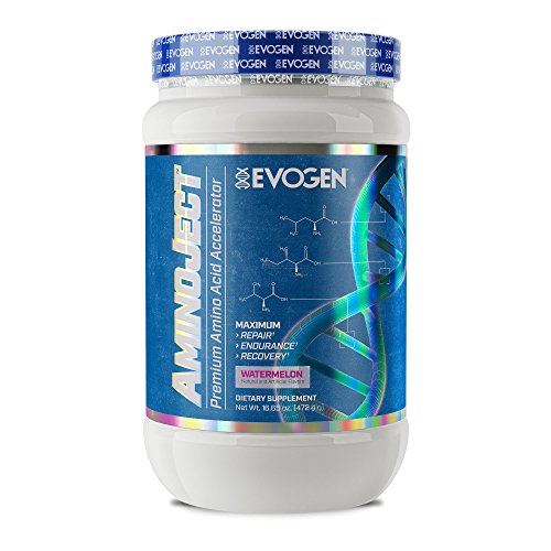 Evogen AminoJect | Vegan Fermented Plant Based BCAA, Glutamine, Citrulline Powder | Watermelon | 30 Servings