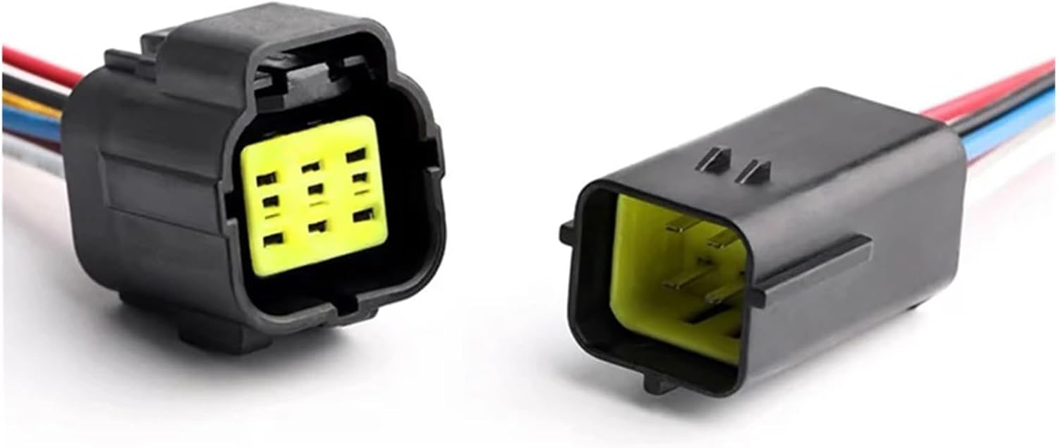 1 2 3 4 6 8 10 12 16 Pin Denso Automotive Sealed Truck Sensor Plug Waterproof Electrical Connector Wire Strap Cable(Color:6P Wire Harness)