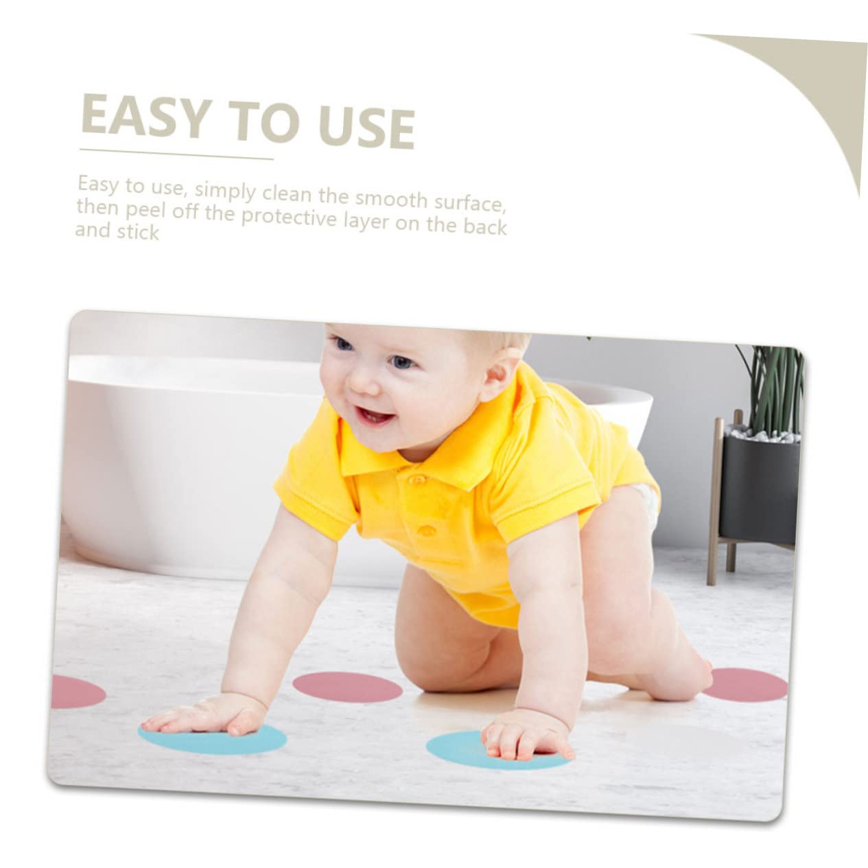 IMIKEYA 72piezas Pegatinas Antideslizantes para Bañera y Escaleras Coloridas y Autoadhesivas y Resistentes Al Agua para Baños Escaleras y Superficies