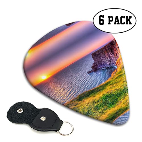 Ireland Sunset Seascape Lot de 6 médiators pour guitare acoustique, guitare électrique, basse, ukulélé – fins, moyens et… - Les Beatles, Paul McCartney, John Lennon, RIngo Starr, George Harrison Ireland Sunset Seascape Lot de 6 médiators pour guitare acoustique, guitare électrique, basse, ukulélé – fins, moyens et… – Image 3