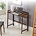 Produktbild WANGXIAO Computer Schreibtisch, Klappbar Computertisch Höhenverstellbares Büromöbel Leicht Montiert Vintage Industrial Für Wohnzimmer Schlafzimmer,104x51CM