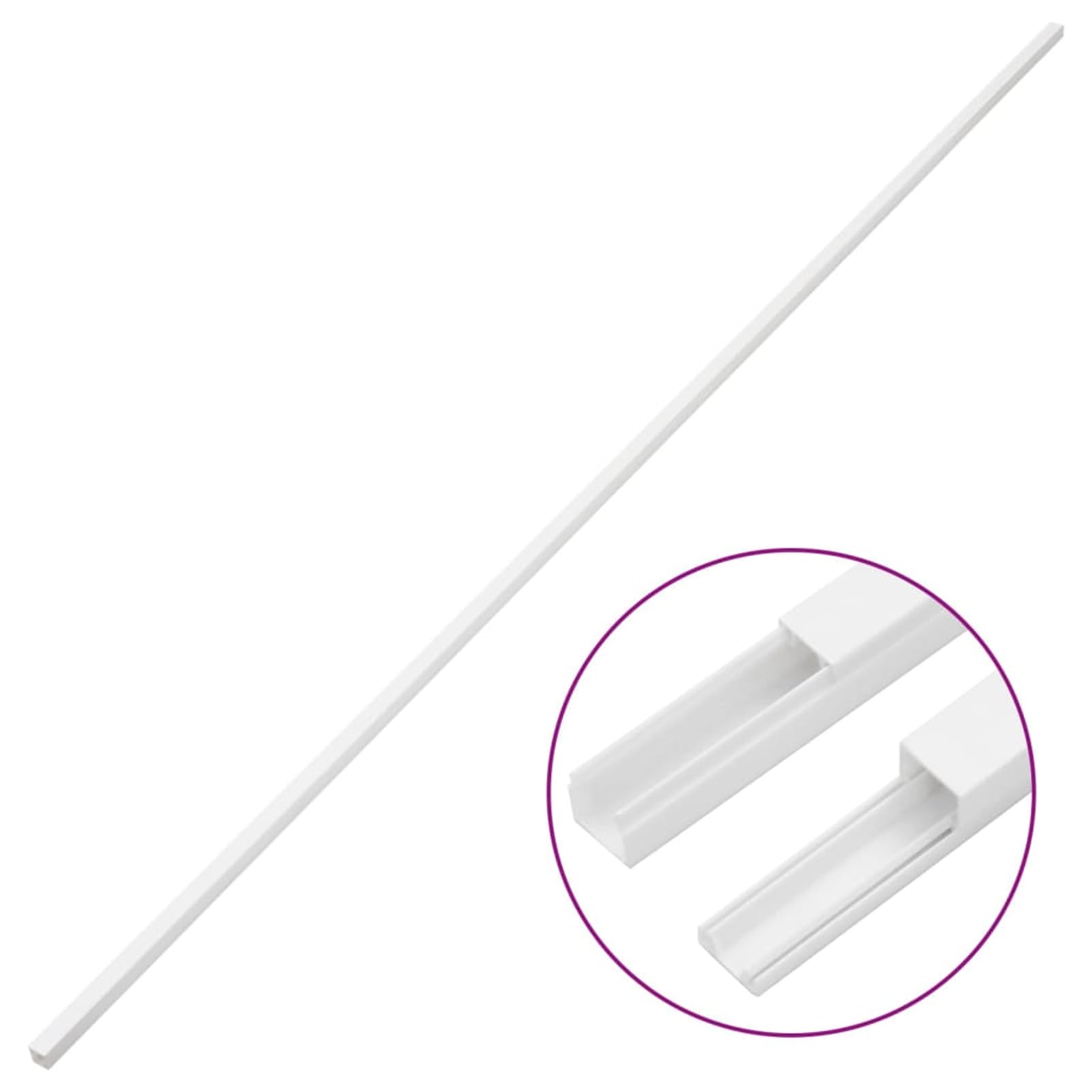 Gecheer Canalina per Cavi 30x20 mm 30 m in PVC,Canalina portacavi, Copricavi per Parete, Cavo TV ordinato, Canalina Passacavi TV, Canalina Coprifili,P155928