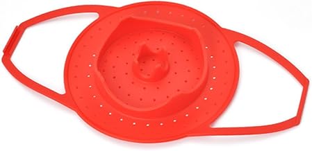 Cabilock Seafood Steamer Tinned Seafood Dumpling Steamer Pressure Cooker Canner Rack Silicone Steamer Pot Vegetable Steamer Food Steamer Basket Silicone Food Steamer Liner Small Steamer Red