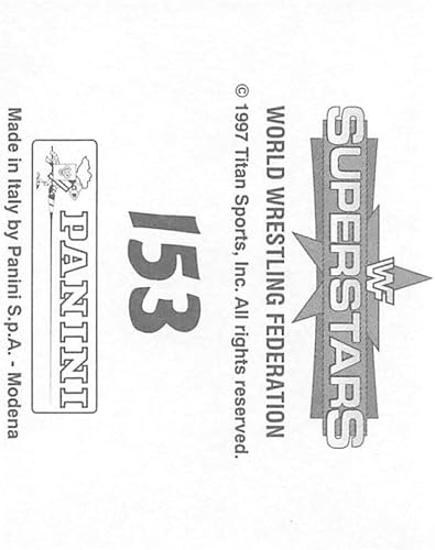 Miniatura 2 de 1997 Panini WWF Superstar Stickers Wrestling #153 Triple H/Chyna RC Rookie Sticker Official WWF World Wrestling Federation Album Sticker Measuring 2