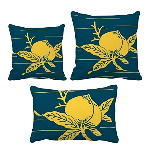 Housse de coussin Motif peinture Jaune pêche DIYthinker pour canapé