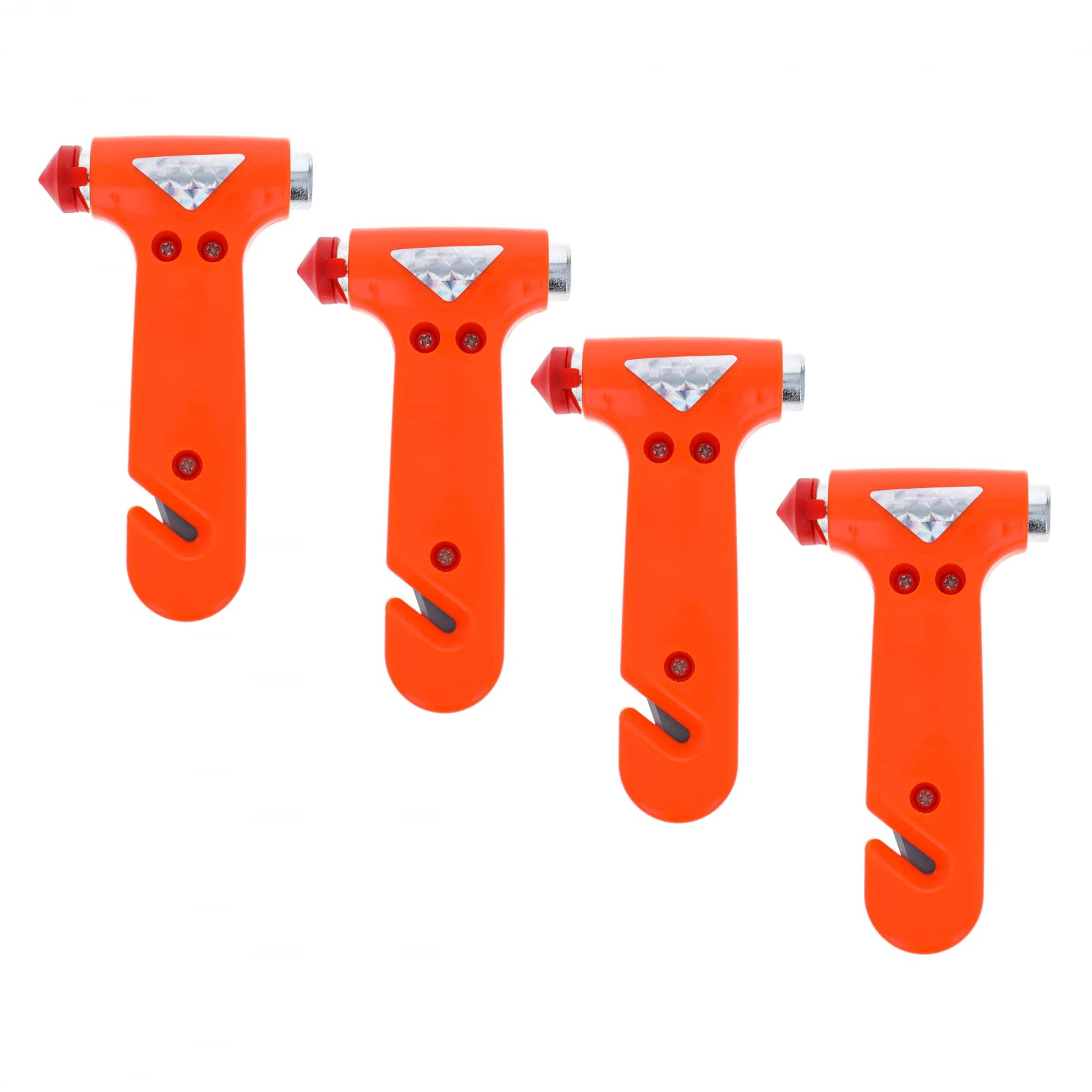 ASR Federal Car Emergency Escape Hammer with Belt Cutter and Window Breaker, 4pk