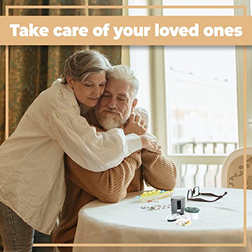 Retoo pillendoos 7 dagen 's morgens 's avonds 4 vakken, pillendoosje, medicijndoseerder met grote aparte vakken - Afbeelding 4