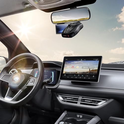 Image of SDSACZMU Radar Detector Mount, Aluminum Rearview Mirror Rod Radar Bracket,for Cobra iRadar ESD SPX RAD 480i 450 380 7800BT Radar Detector