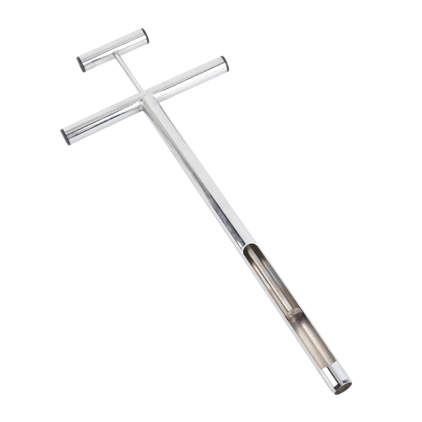 Soil Sample Probe, Stainless Steel Core Sampler with T Handle Ejector Soil Sampling Tool for Garden, Farm, Lawn Testing Soil Test Probe for Plant Care