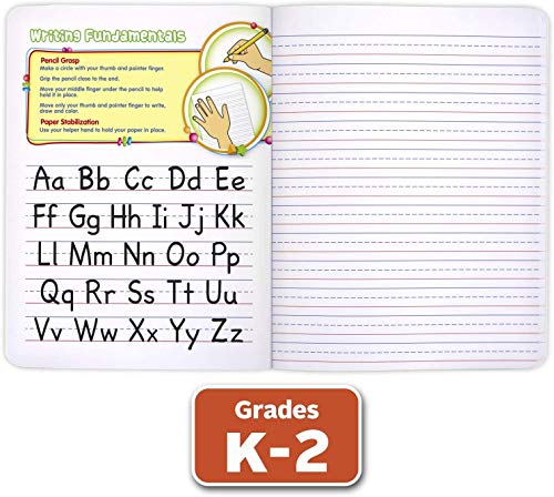 Mead Primary Composition Notebook K-2, 6 Pack Primary Ruled Composition Book, Color May Vary, Grades K-2 Writing Dotted Lined Notebook, 100 Sheets (200 Pages) 489902Elg #TOP1