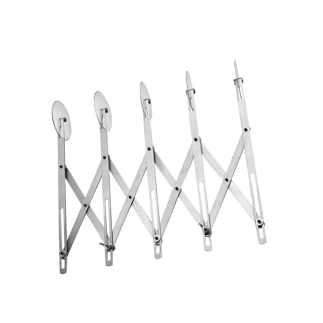5 Rädern Teigrädchen aus Edelstahl, Verstellbar