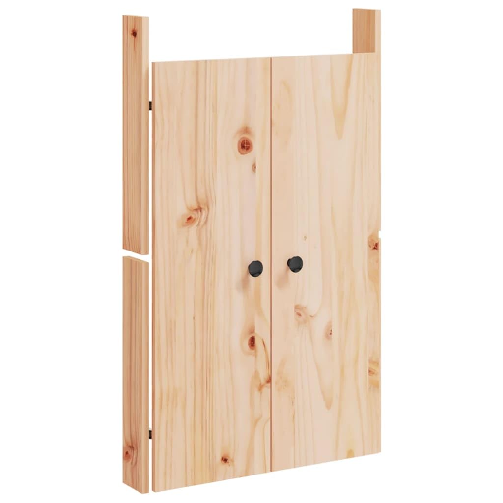 Puertas de cocina para exteriores, 2 unidades, 50 x 9 x 82 cm, madera maciza de pino