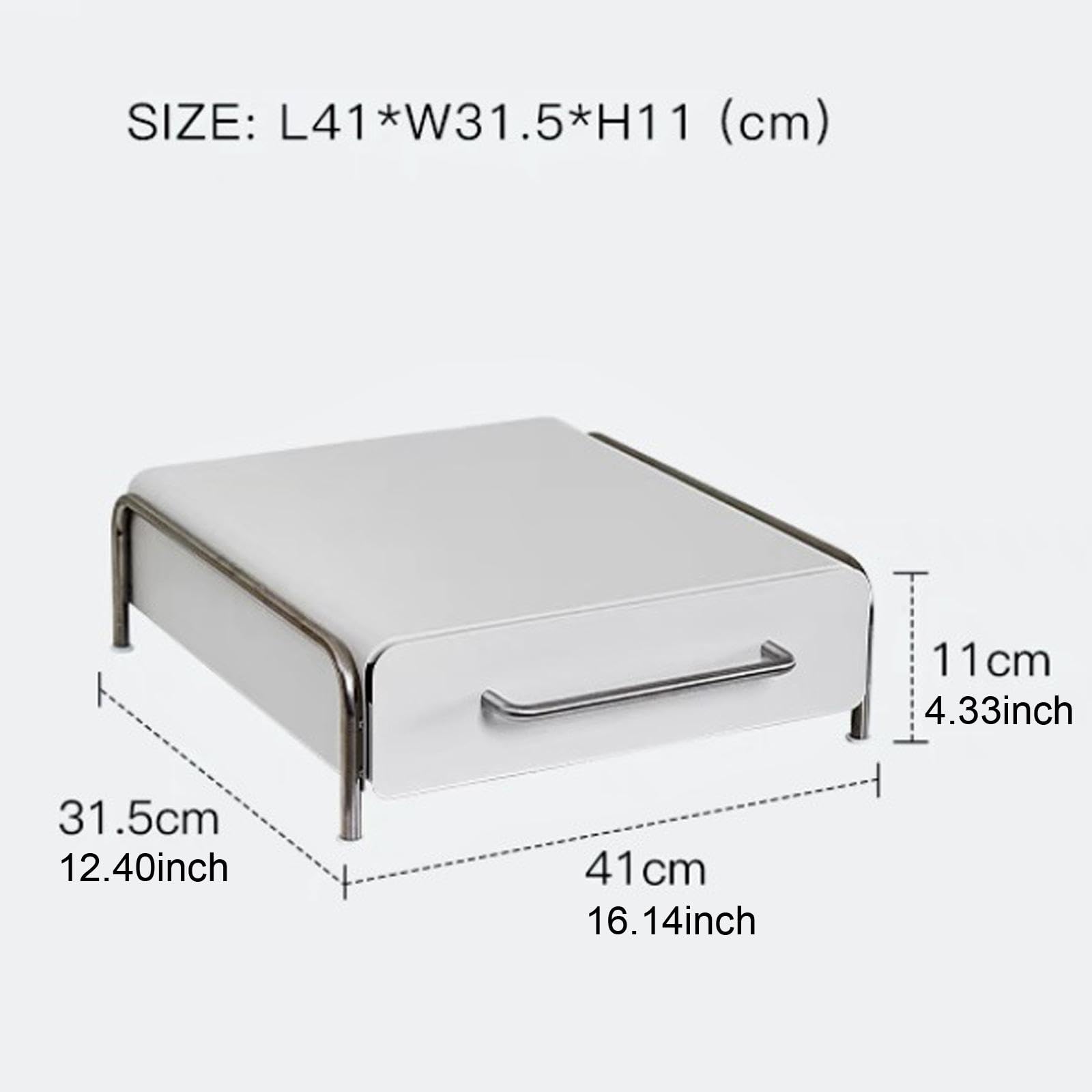 Gralara Organisateur Capsules Café Tiroir de Rangement Capsules Porte-dosettes Support Capsules Panier Capsules Structure Ferme Adapté Hôtel Maison Bureau, Blanc
