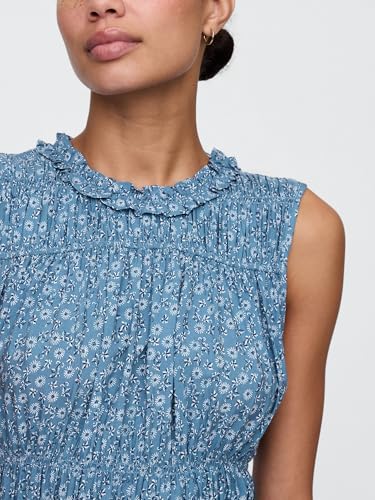 Image of Gap Women's V-sl Smocked Bodice Midi