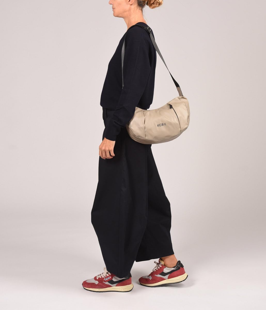 KCB Borsa a tracolla piccola Wave | Borsa compatta e pratica | Tasche multiple | Design urbano e sicuro | Maniglie regolabili | 100% vegano