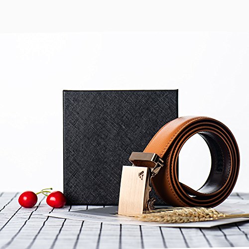 ailishabroy Fashion Mens Belts Leather Ratchet With Automatic Buckle and With a Gift Box2