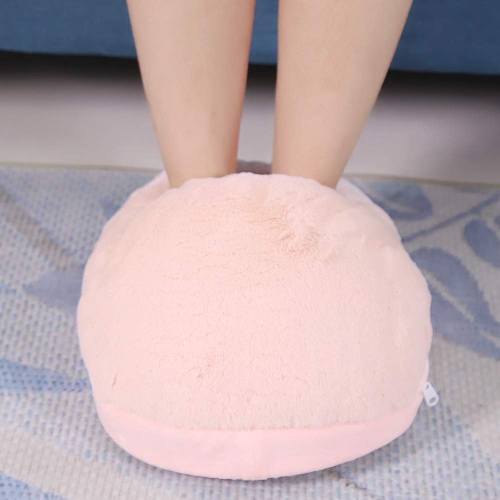 Scaldapiedi USB, Scaldapiedi Riscaldati Elettrici Scarpe Riscaldanti per Scarpe Invernali Riscaldate in Peluche Temperatura: 50 ℃ -60 ℃(Rosa)