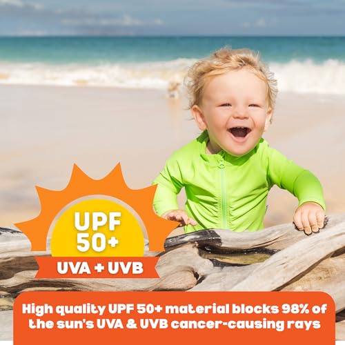Image of SwimZip UPF 50+ Long Sleeve Rash Guard for Boys' and Girls' - Baby, Toddler, Kids